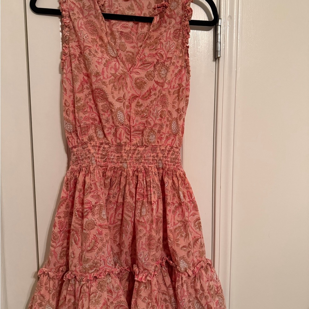 Anna Cate Tuckernuck Pink Floral Sleeveless Dress